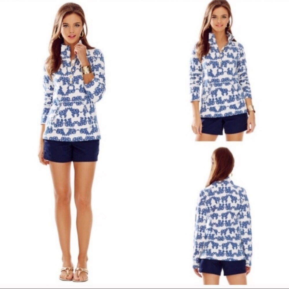 Lilly Pulitzer Captain Popover EUC Pack Your Trunk Size Small